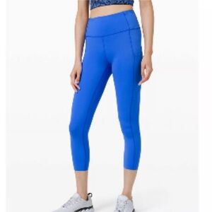 Lululemon Women’s Fast and Free High-Rise Crop Leggings Tights 23" *Pockets